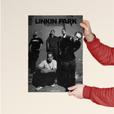 Linkin Park Iconic Band Photo Black & White Poster